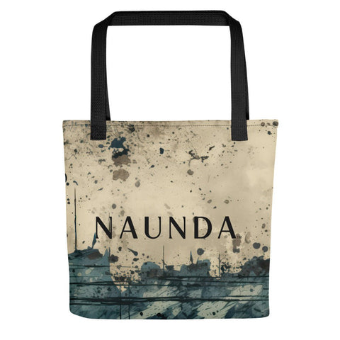 Naunda Word Aged Paper Tote Bag - Kima Kreates