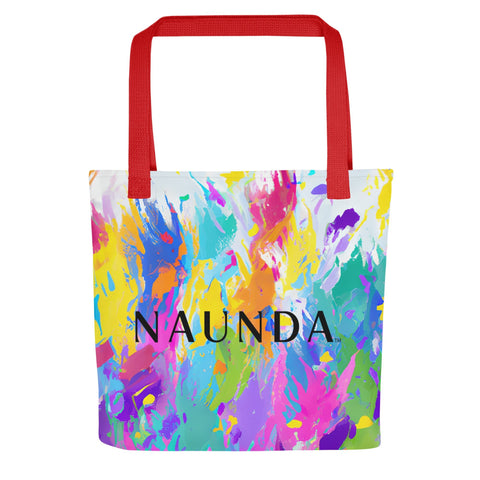 Naunda Word Paint Tote Bag - Kima Kreates