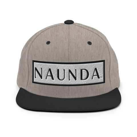 Naunda Word Patch Classic Snapback Hat (Black) - Kima Kreates