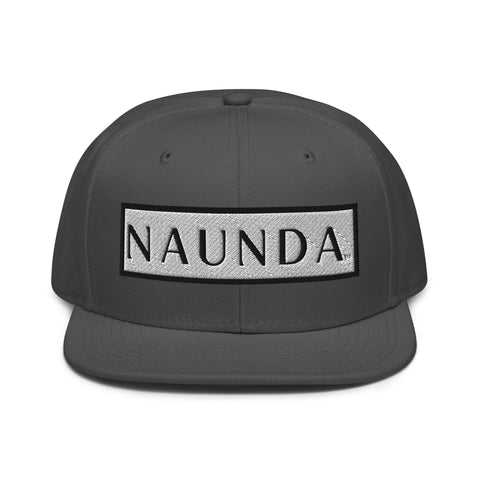 Naunda Word Patch Snapback Hat (Black) - Kima Kreates