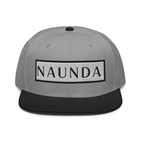 Naunda Word Patch Snapback Hat (Black) - Kima Kreates