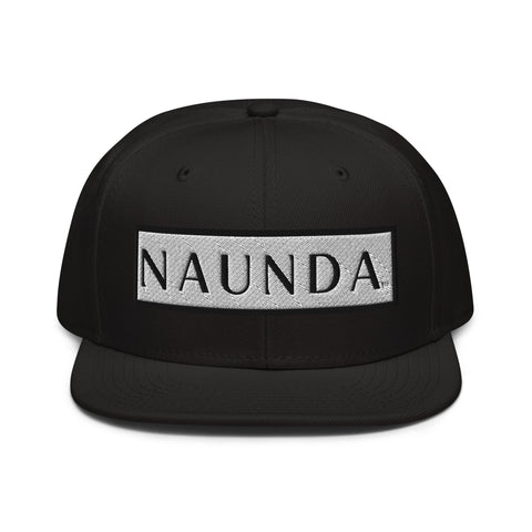 Naunda Word Patch Snapback Hat (Black) - Kima Kreates