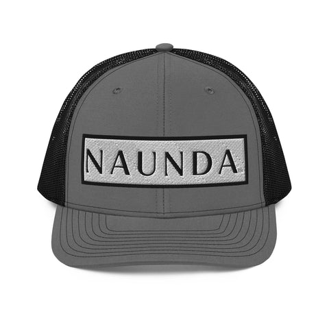 Naunda Word Patch Snapback Trucker Cap (Black) - Kima Kreates