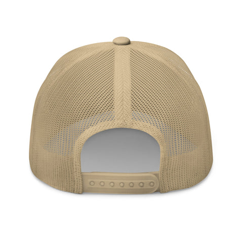 Naunda Word Retro Trucker Cap (White) - Kima Kreates