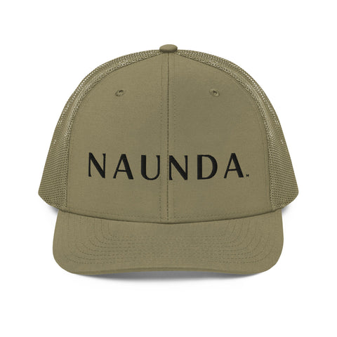 Naunda Word Snapback Trucker Cap (Black) - Kima Kreates