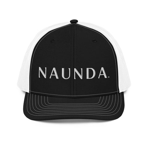 Naunda Word Snapback Trucker Cap (WHITE) - Kima Kreates