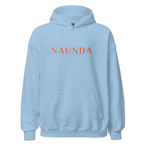 Naunda Word with Orange Logo Unisex Hoodie - Kima Kreates