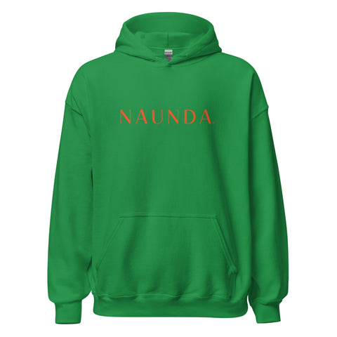 Naunda Word with Orange Logo Unisex Hoodie - Kima Kreates