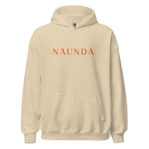 Naunda Word with Orange Logo Unisex Hoodie - Kima Kreates