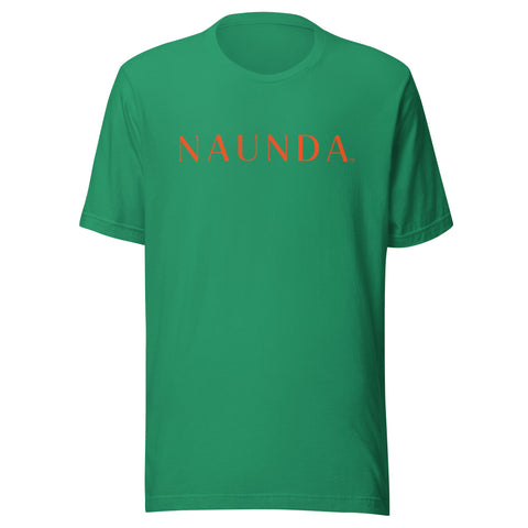 Naunda Word with Orange Logo Unisex T-Shirt - Kima Kreates