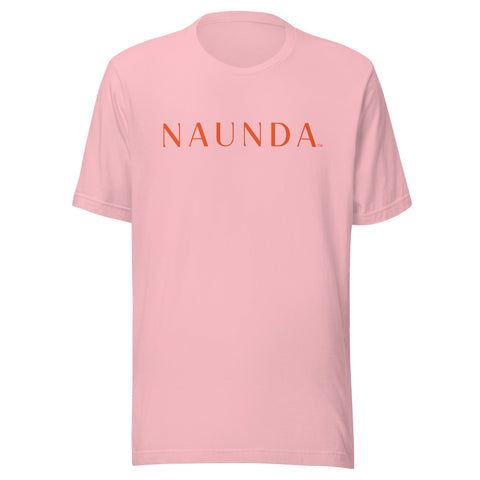 Naunda Word with Orange Logo Unisex T-Shirt - Kima Kreates