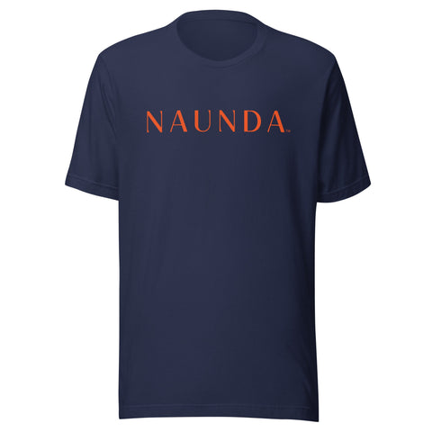 Naunda Word with Orange Logo Unisex T-Shirt - Kima Kreates