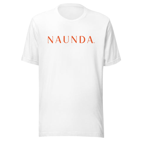 Naunda Word with Orange Logo Unisex T-Shirt - Kima Kreates