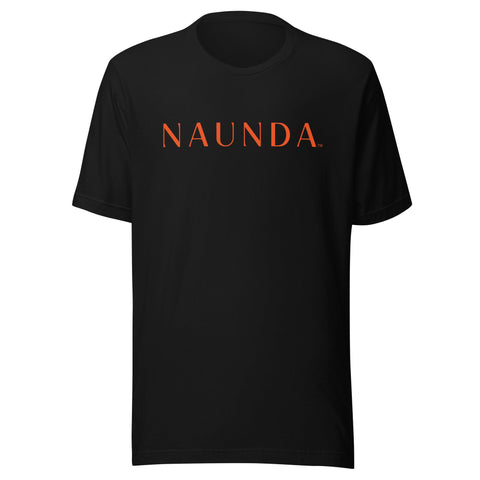 Naunda Word with Orange Logo Unisex T-Shirt - Kima Kreates