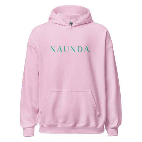 Naunda Word with Turquoise Logo Unisex Hoodie - Kima Kreates