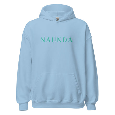 Naunda Word with Turquoise Logo Unisex Hoodie - Kima Kreates