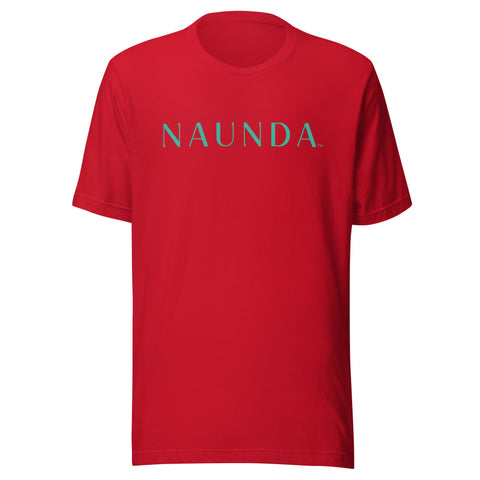 Naunda Word with Turquoise Logo Unisex T-Shirt - Kima Kreates