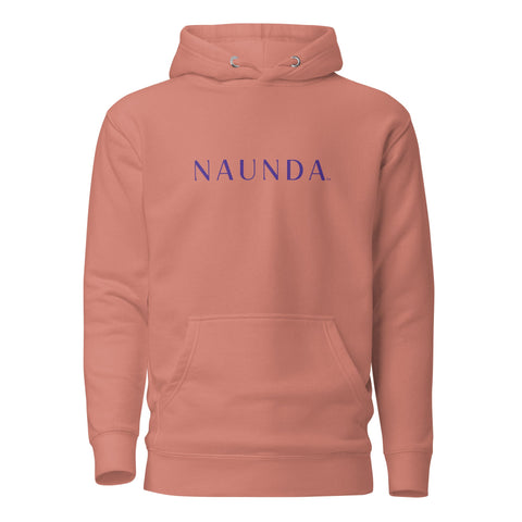 Naunda Word with Violet Logo Premium Unisex Hoodie - Kima Kreates