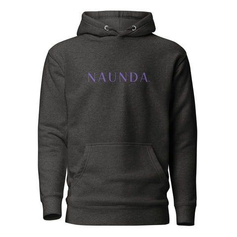 Naunda Word with Violet Logo Premium Unisex Hoodie - Kima Kreates