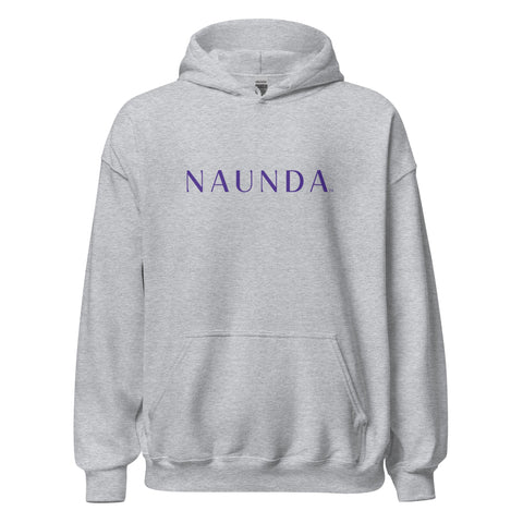 Naunda Word with Violet Logo Unisex Hoodie - Kima Kreates
