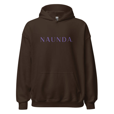 Naunda Word with Violet Logo Unisex Hoodie - Kima Kreates