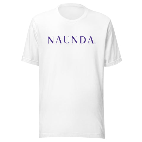 Naunda Word with Violet Logo Unisex T-Shirt - Kima Kreates