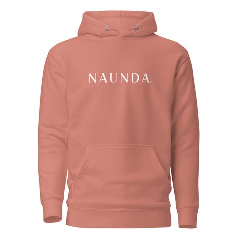 Naunda Word with White Logo Premium Unisex Hoodie - Kima Kreates