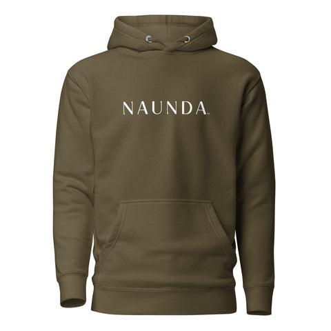 Naunda Word with White Logo Premium Unisex Hoodie - Kima Kreates