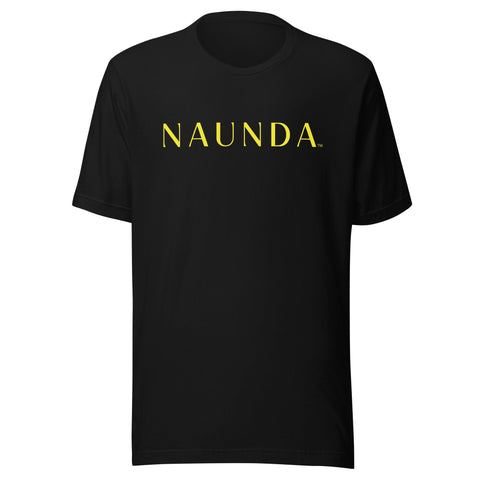 Naunda Word with Yellow Logo Unisex T-Shirt - Kima Kreates