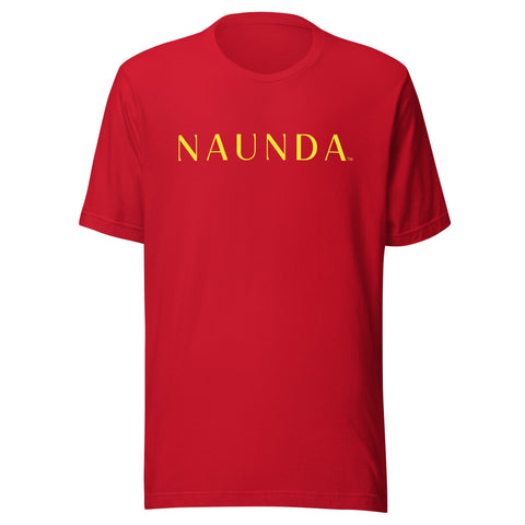 Naunda Word with Yellow Logo Unisex T-Shirt - Kima Kreates