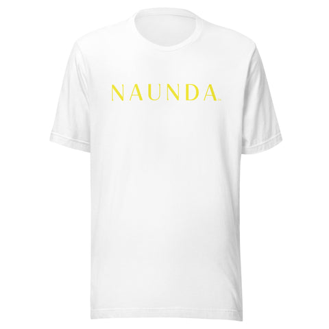 Naunda Word with Yellow Logo Unisex T-Shirt - Kima Kreates