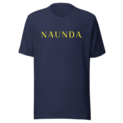 Naunda Word with Yellow Logo Unisex T-Shirt - Kima Kreates