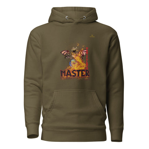 PUPPETMASTER with Orange Logo Premium Unisex Hoodie - Kima Kreates