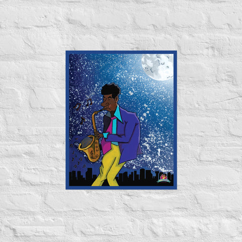 "SAXOPHONE (Jazz Series)" Poster (16"x20") - Kima Kreates