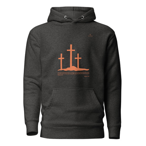 SCRIPTURE with Orange Logo Premium Unisex Hoodie - Kima Kreates