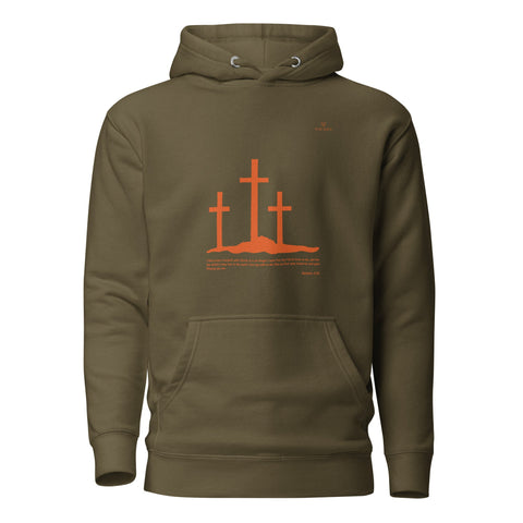SCRIPTURE with Orange Logo Premium Unisex Hoodie - Kima Kreates