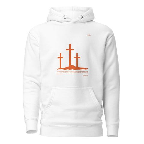SCRIPTURE with Orange Logo Premium Unisex Hoodie - Kima Kreates