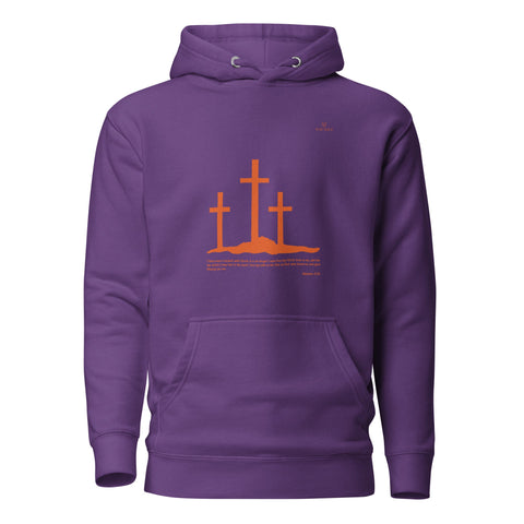 SCRIPTURE with Orange Logo Premium Unisex Hoodie - Kima Kreates