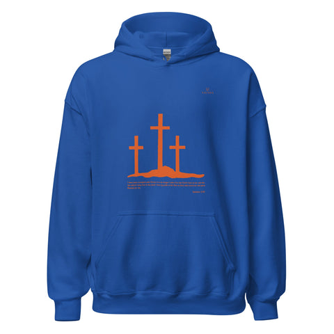 SCRIPTURE with Orange Logo Unisex Hoodie - Kima Kreates
