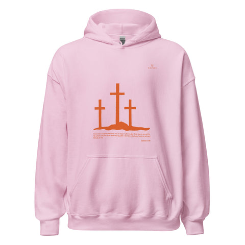 SCRIPTURE with Orange Logo Unisex Hoodie - Kima Kreates