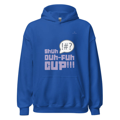 SHUH DUH FUH CUP with Lavender Logo Unisex Hoodie - Kima Kreates