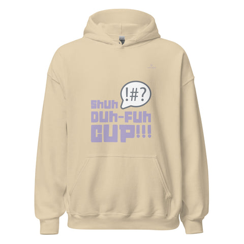 SHUH DUH FUH CUP with Lavender Logo Unisex Hoodie - Kima Kreates