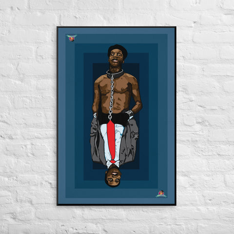 "SLAVE MENTALITY (The Black Experience Series)" Canvas Print (24"x36") - Kima Kreates