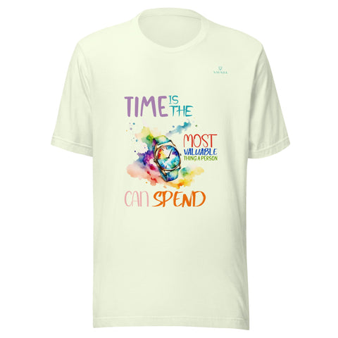 TIME with Turquoise Logo Unisex T-Shirt - Kima Kreates
