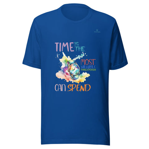 TIME with Turquoise Logo Unisex T-Shirt - Kima Kreates