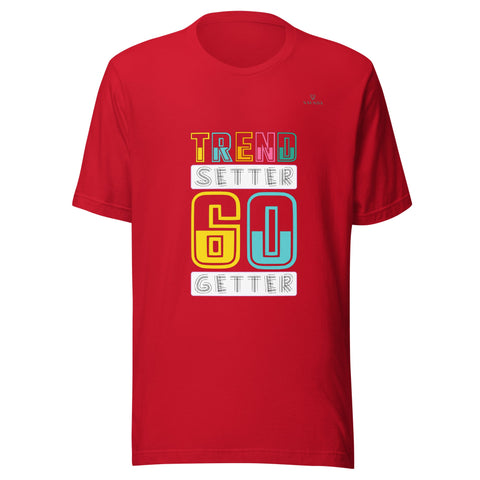 TRENSETTER GO GETTER with Turqouise Logo Unisex T-Shirt - Kima Kreates