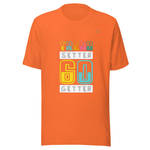 TRENSETTER GO GETTER with Turqouise Logo Unisex T-Shirt - Kima Kreates
