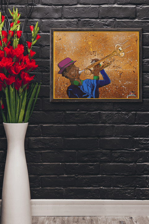 "TRUMPET (Jazz Series)" Poster (16"x20") - Kima Kreates