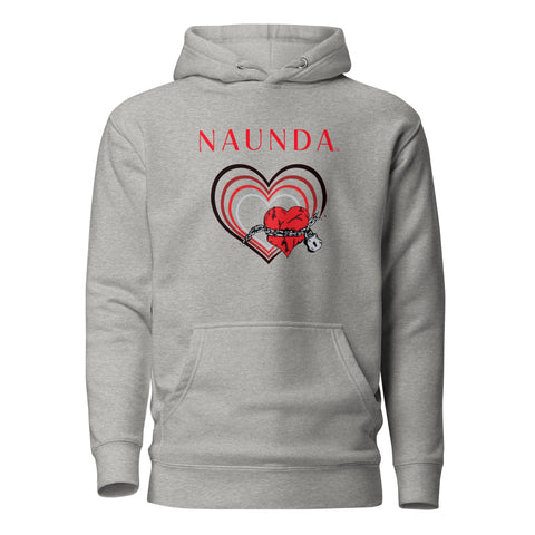 UNCHAIN MY HEART with Red Logo Premium Unisex Hoodie - Kima Kreates