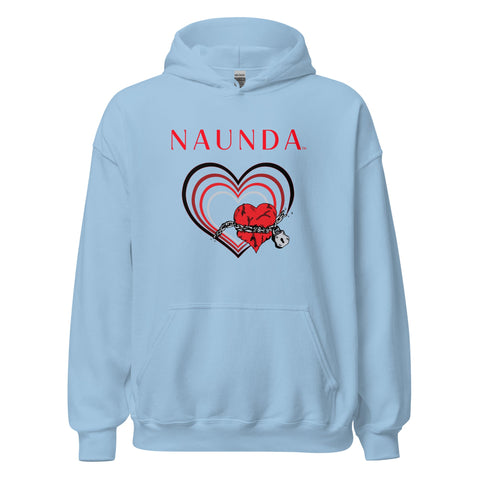 UNCHAIN MY HEART with Red Logo Unisex Hoodie - Kima Kreates